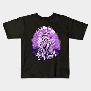 Little Steampunk Witchy- Purple Vintage Kids T-Shirt